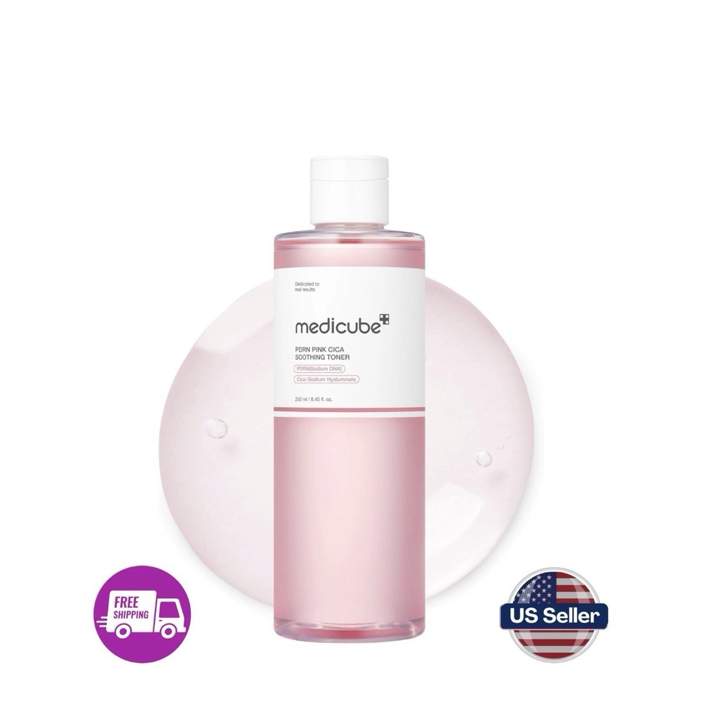 Medicube Salmon DNA PDRN Pink CICA Soothing Toner I Pink Glow Toner for Skin
